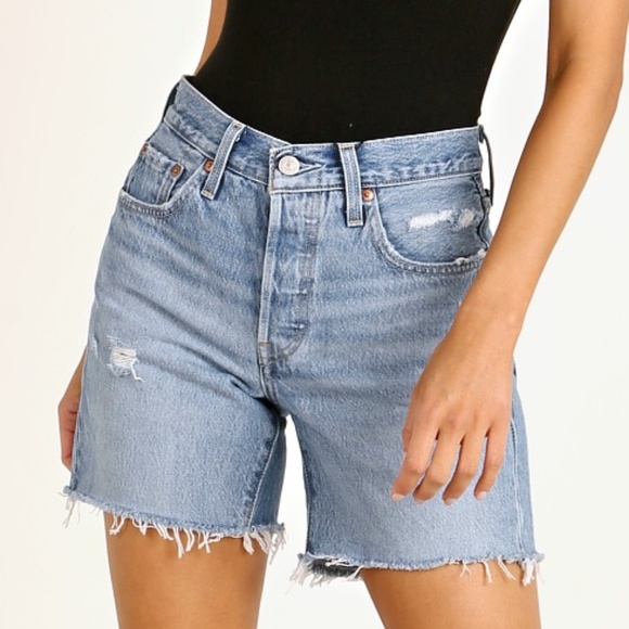 LEVI'S LUXOR STREET 501 MID THIGH SHORTS - Picture 1 of 12